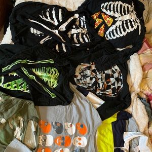 Boys size medium long sleeve shirts.